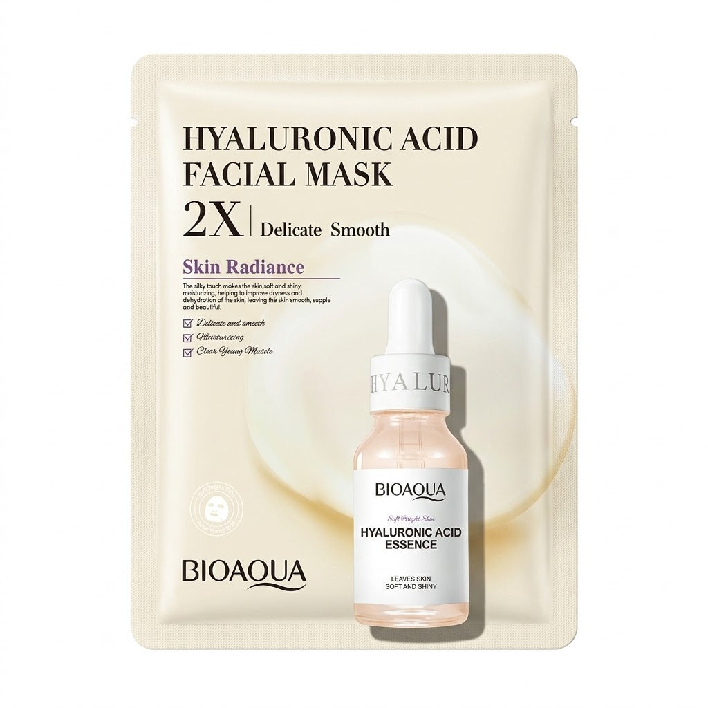 BIOAQUA Hyaluronic Acid 2X Delicate Smooth Facial Mask (25g)