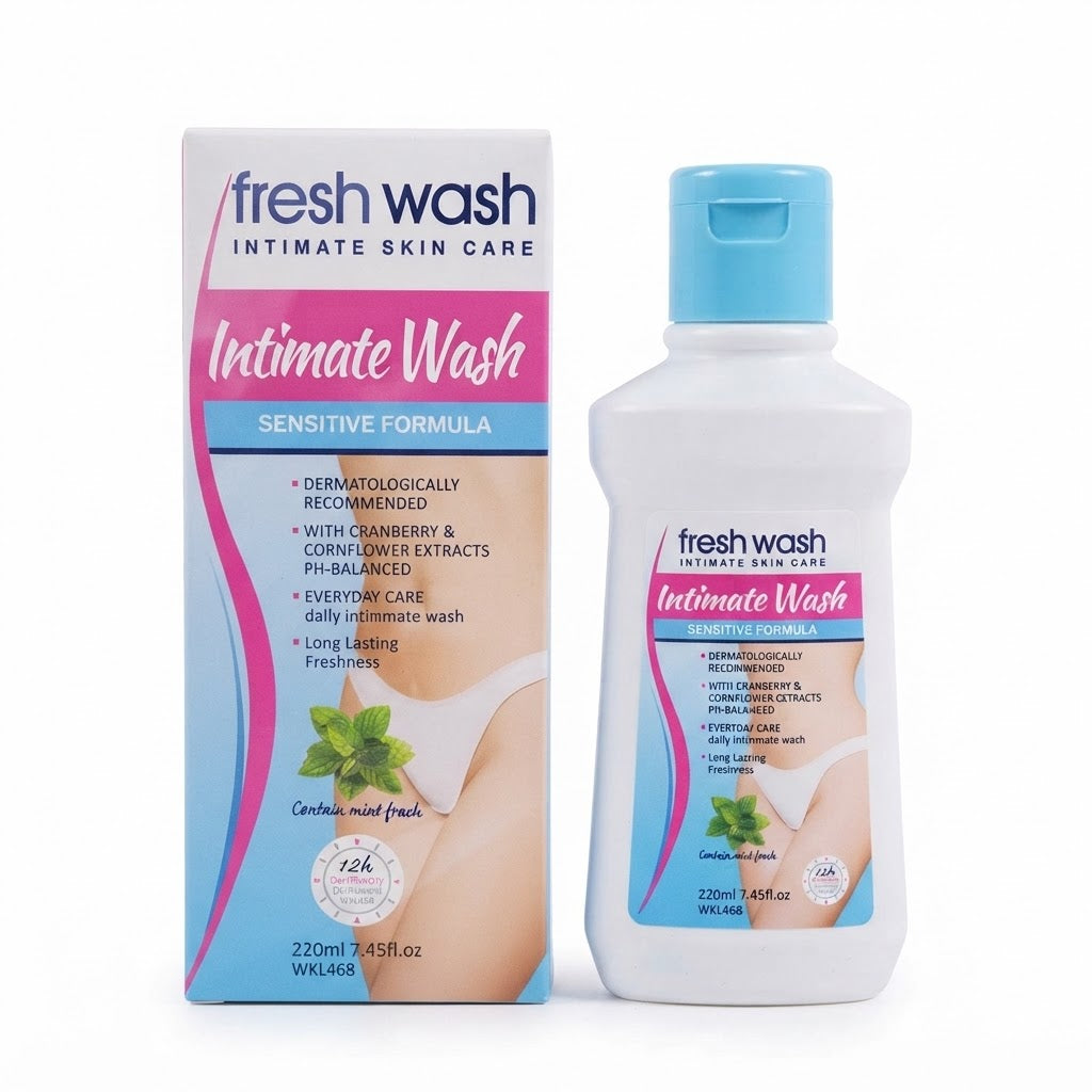 Fresh Wash Intimate Skin Care Sensitive Formula BLUE - 220ml by Fruit of wokali