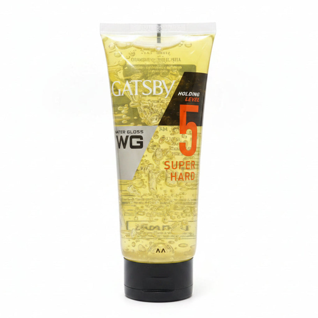 Gatsby,water gloss hair gel tube, Super hard 05, 100gm