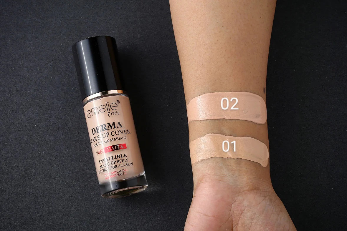 Emelie derma 24H matte foundation