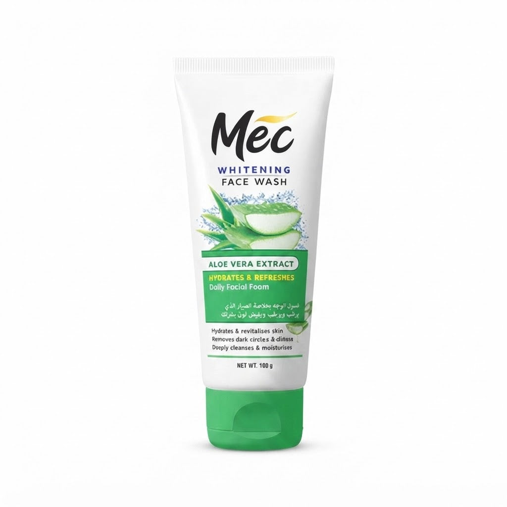 Mec Whitening Face Wash with Aloe Vera Extract - 100g