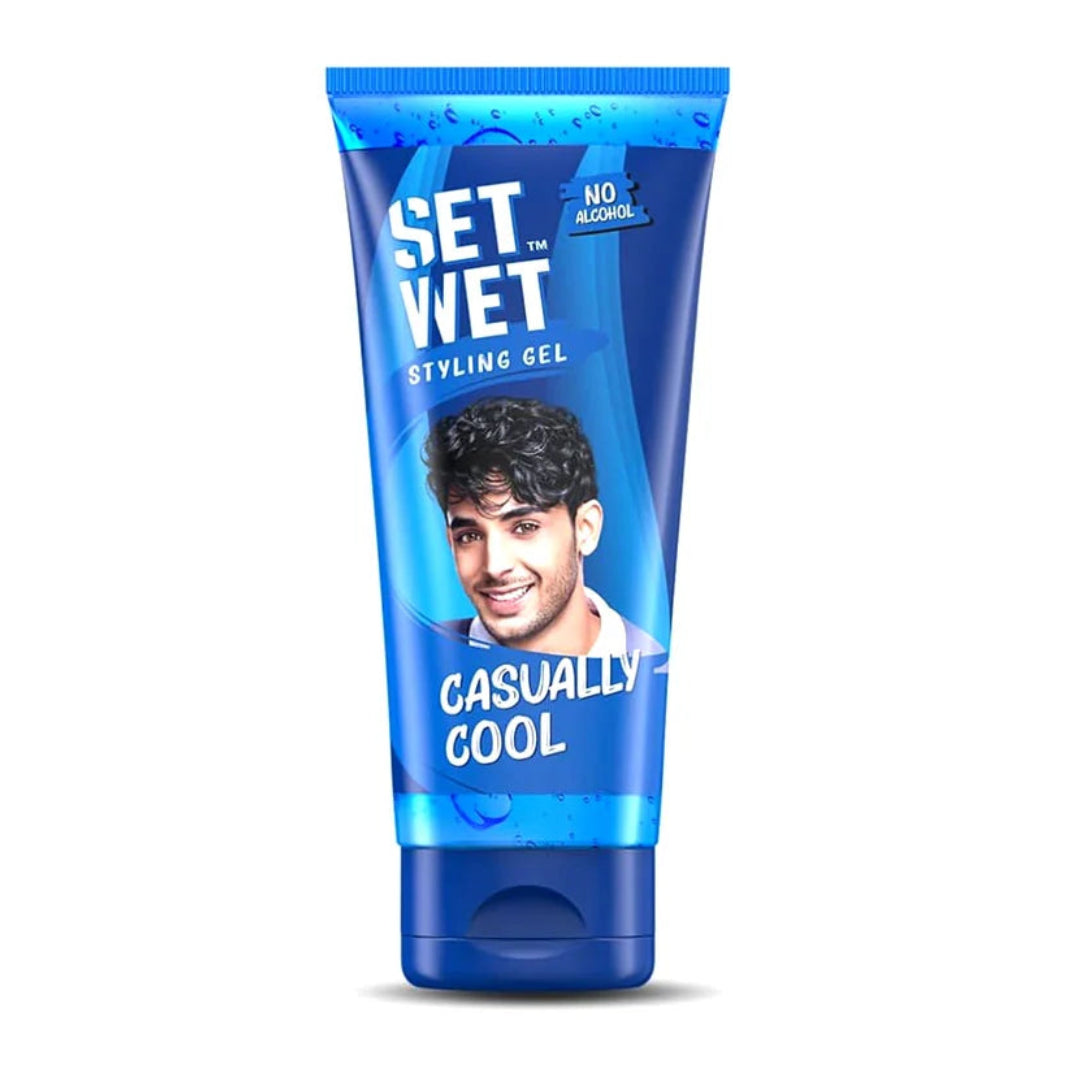 Set Wet Casually Cool Hair Styling Gel (No Alcohol) – 100g