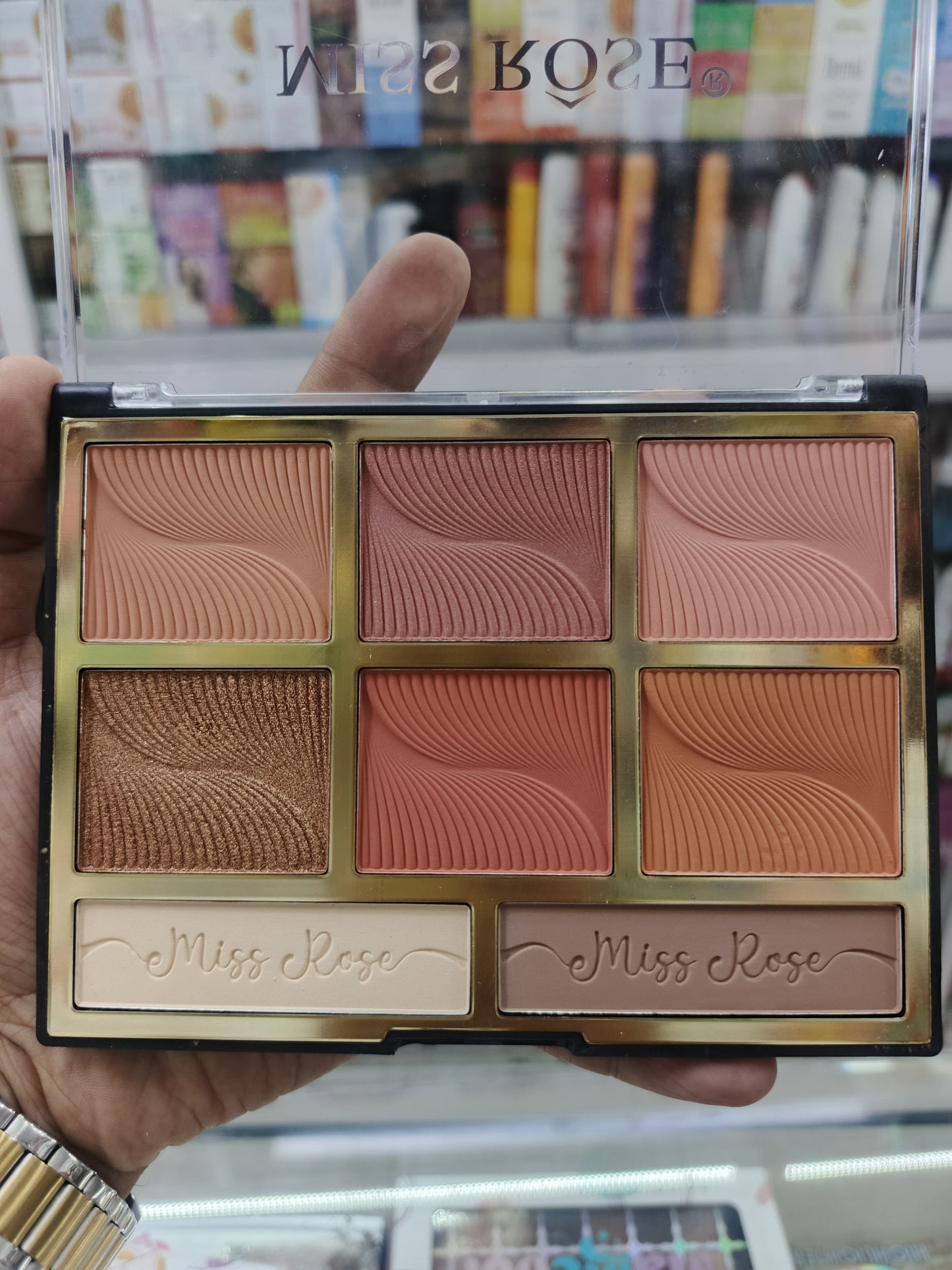 Miss rose 6-colors blush & 2 colors contour