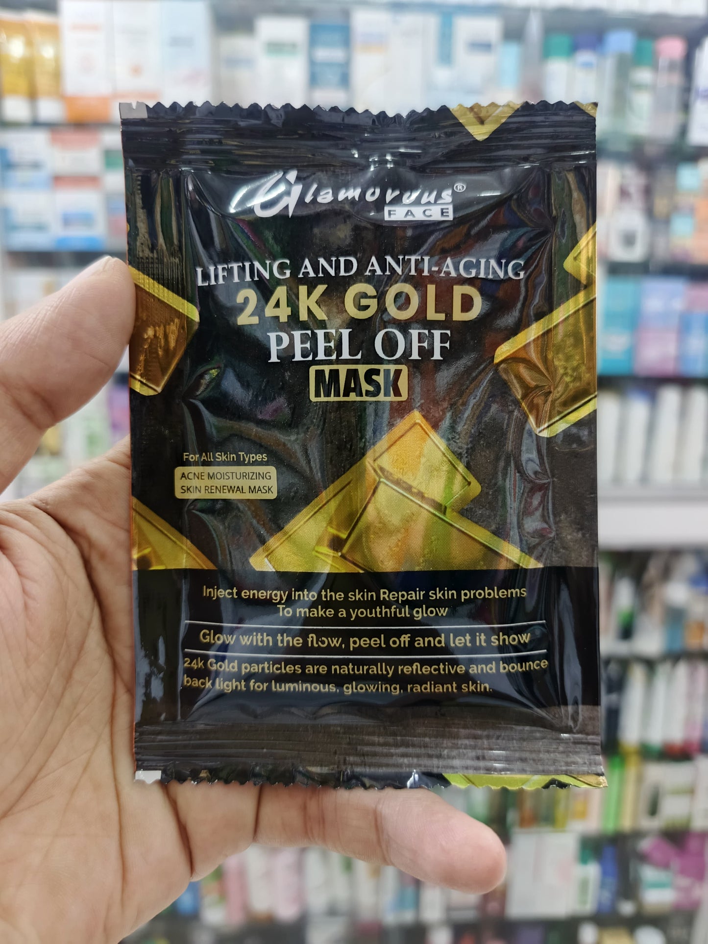 Glamorous face, liquid peel off mask (SACHET)