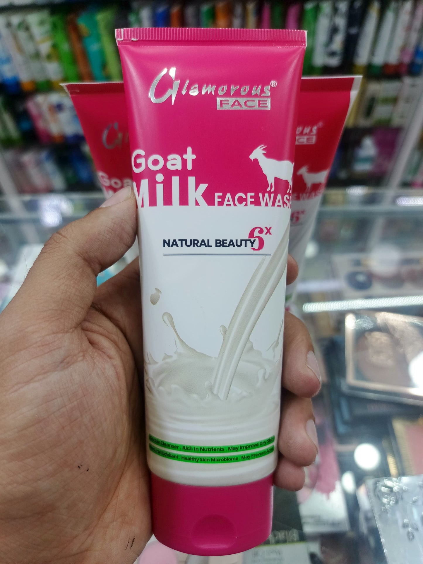 Glamorous face, goat milk face wash
