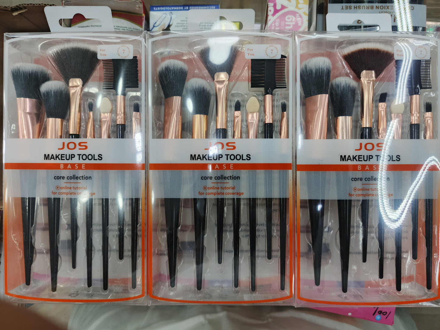 JOS, makeup brush set, 7pc