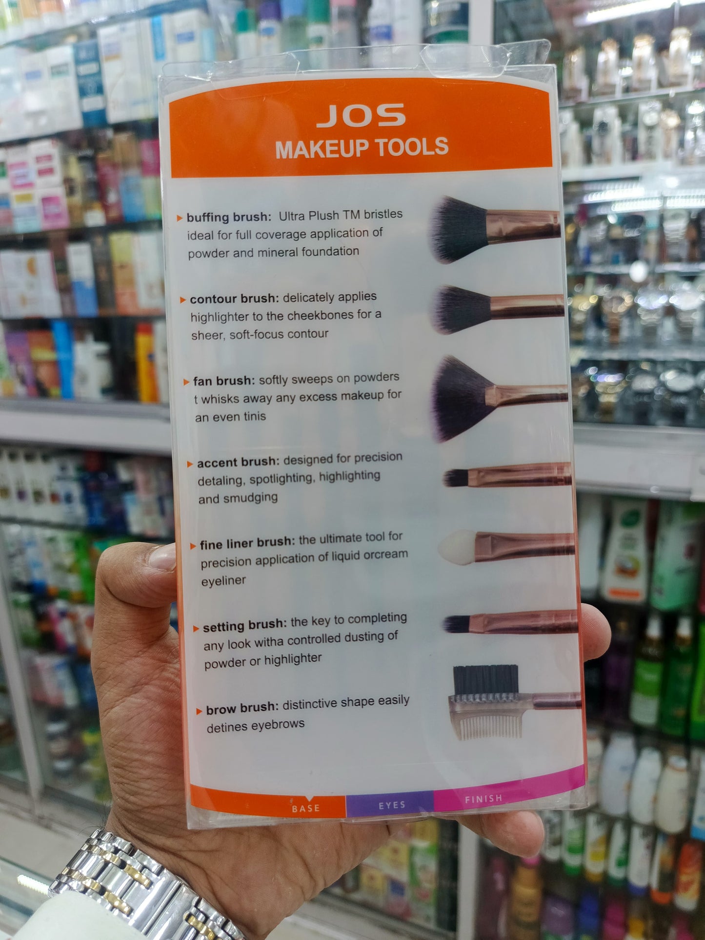 JOS, makeup brush set, 7pc