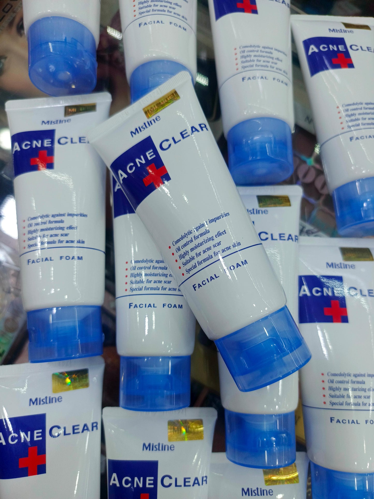 Mistine, acne clear + facial foam face wash