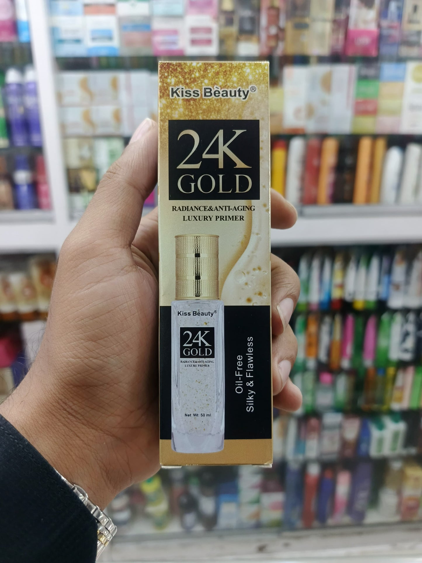 Kiss beauty, 24k gold makeup primer