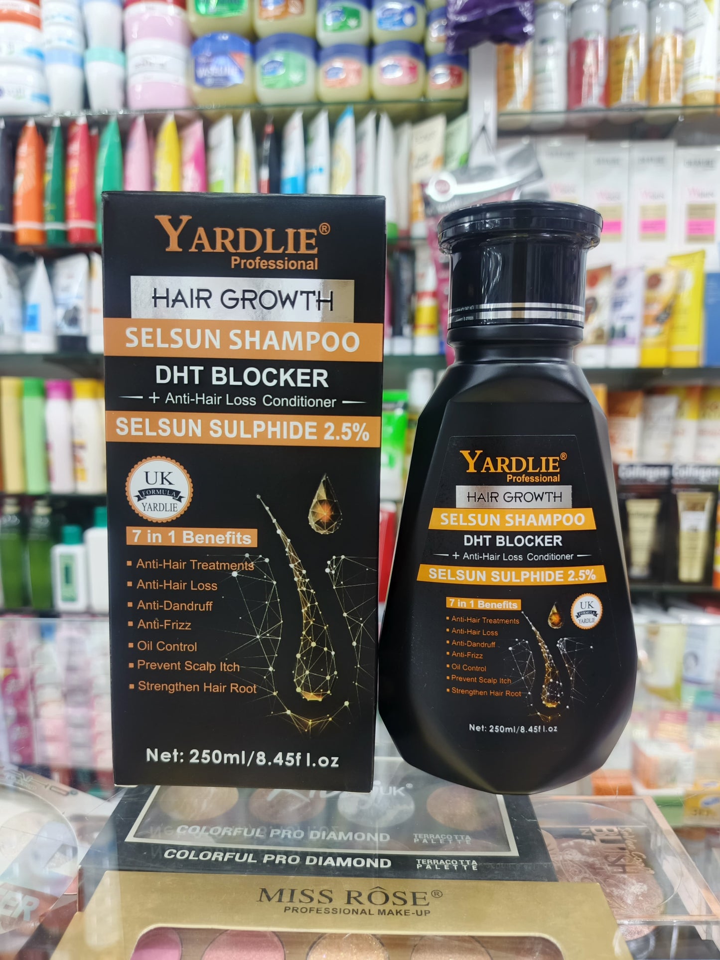 Yardlie professional, hair growth selsun shampoo, 250ml