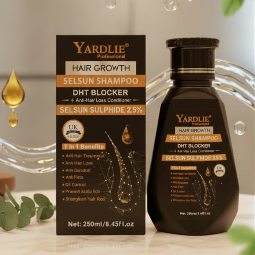 Yardlie professional, hair growth selsun shampoo, 250ml
