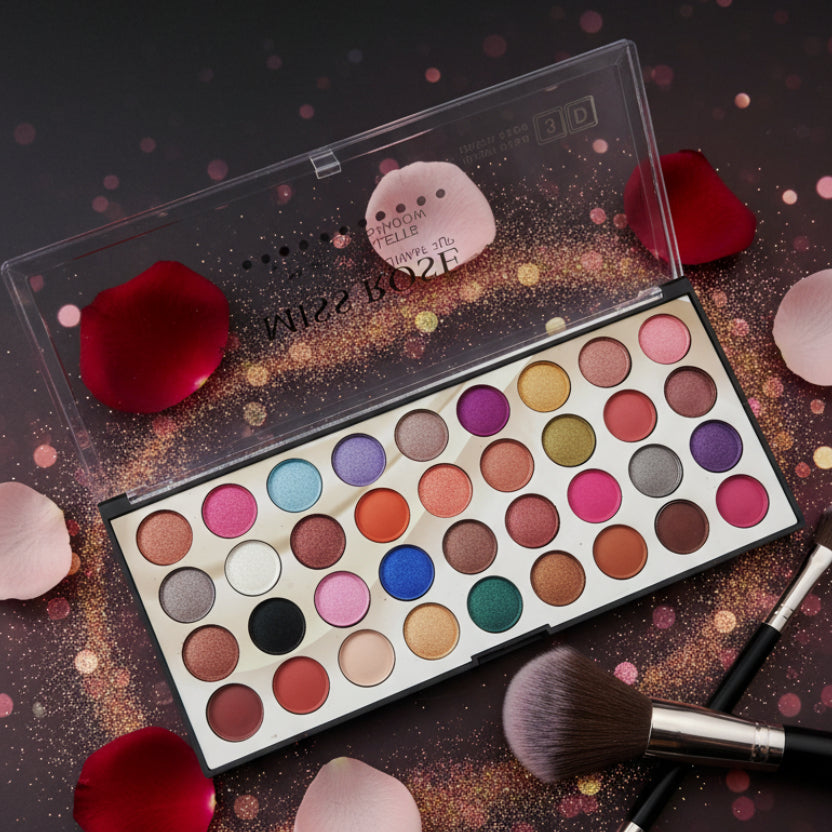 Miss rose, 3D colorful 36 color eyeshadow palette