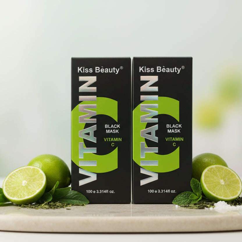 Kiss beauty, black mask, Vitamin C, 100gm