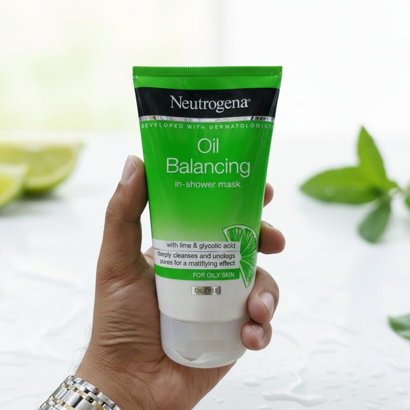 Neutrogena Oil Balancing In-Shower Mask – Lime & Glycolic Acid