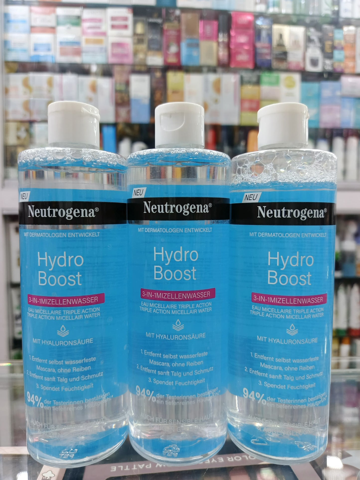Neutrogena Hydro Boost Triple Micellar Water is a 3-in-1 no-rinse micellar cleanser