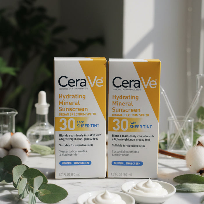 Cerave, Hydrating mineral sunscreen , SPF-30, 50ml
