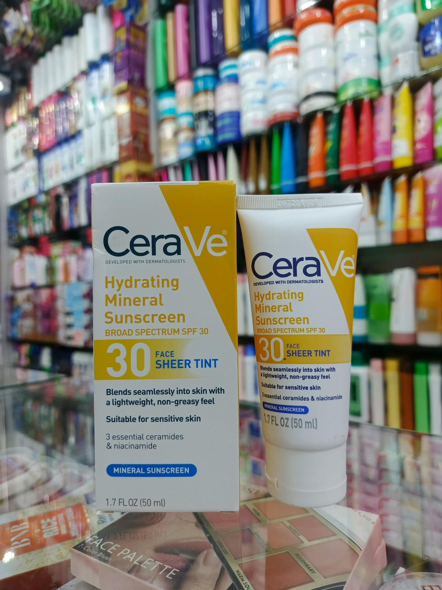 Cerave, Hydrating Mineral Sunscreen SPF 30 Face Sheer Tint, Shade: Medium