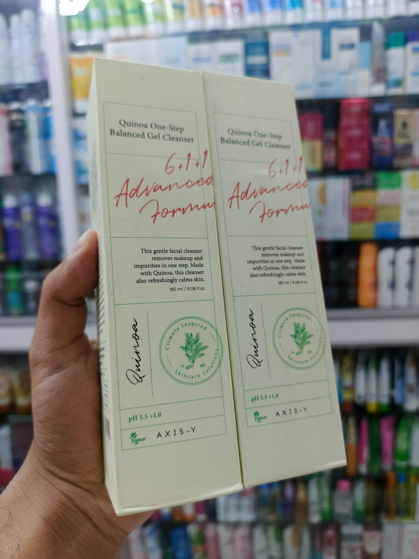 🌾 Axis-Y Quinoa One Step Balanced Gel Cleanser – 180ml