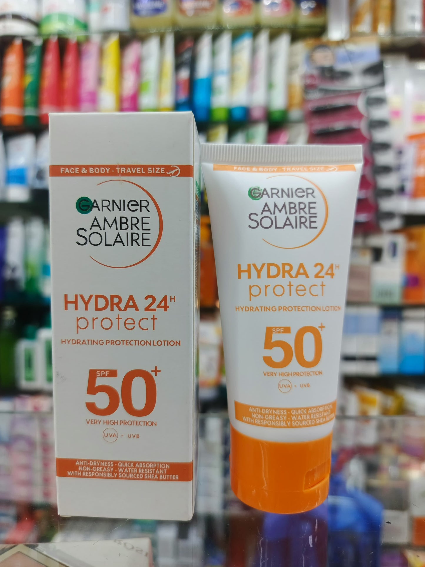 Garnier, Ambre solaire, hydra 24H protect, sunblock,sunscreen, SPF-50