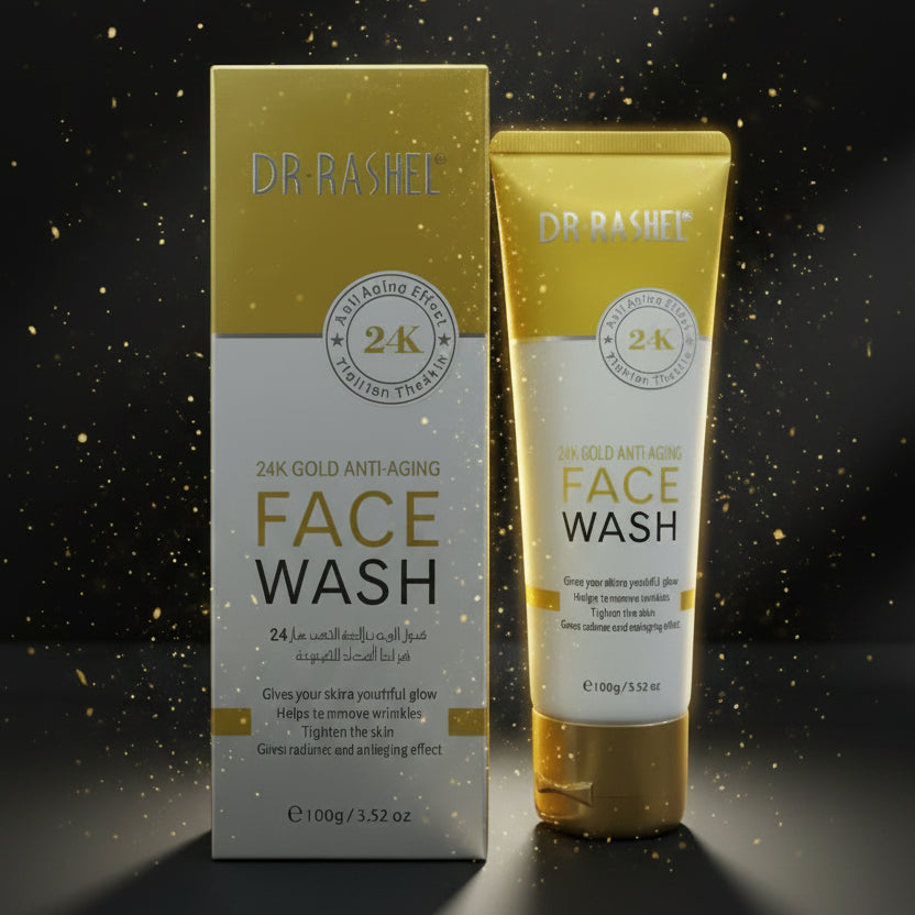 Dr-rashel, 24k gold anti-aging face wash, 100gm