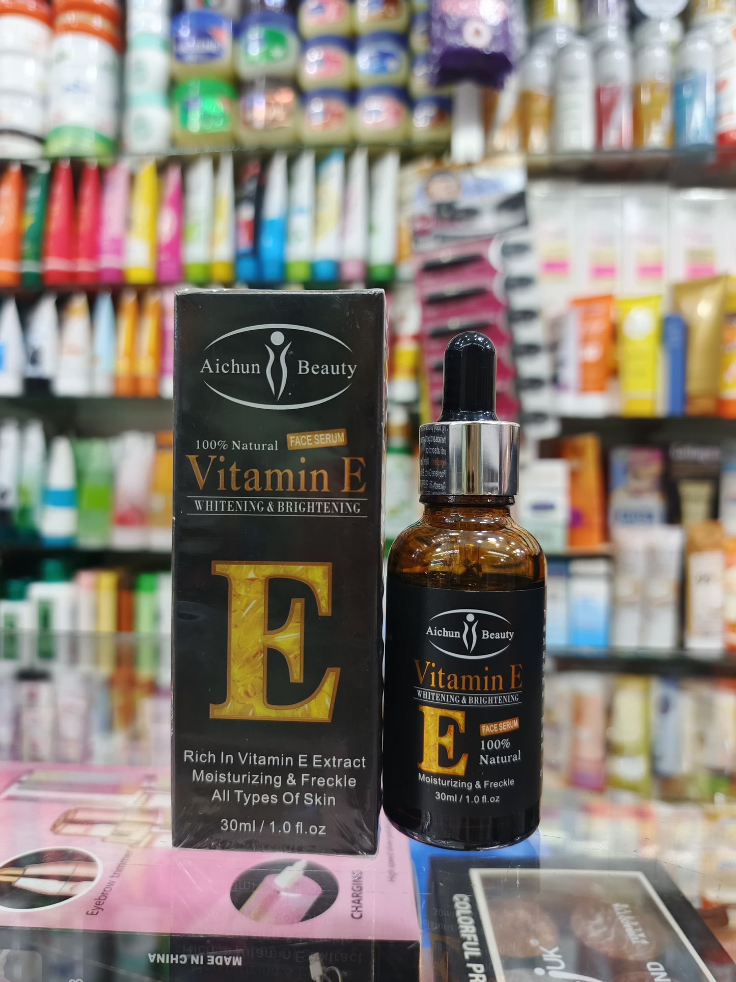 Aichun beauty, Vitamin E, whitening &brightening face serum, 30ml