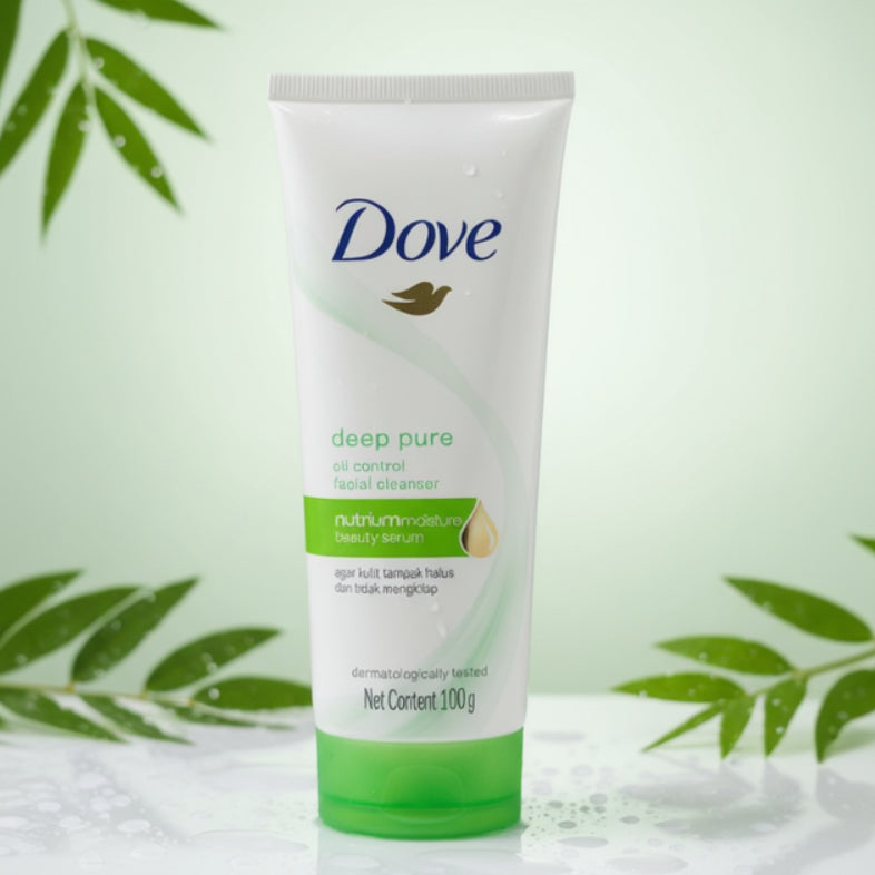 Dove, Deep pure, oil control facial cleanser, 100gm