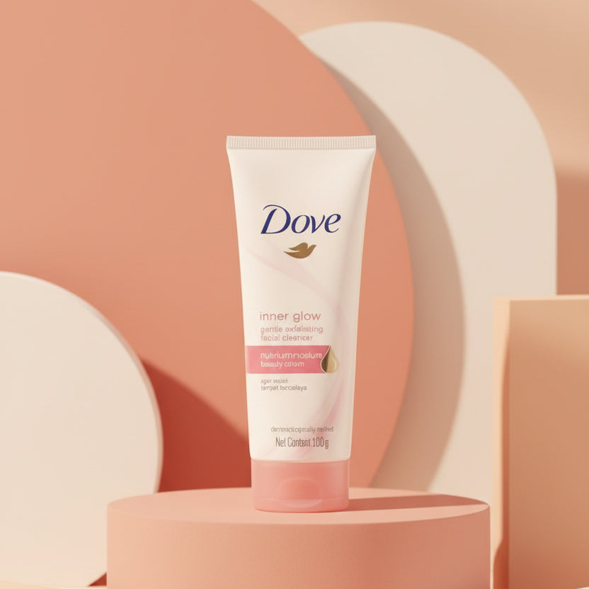 Dove, Inner glow gentle exfoliating facial cleasnser, 100gm
