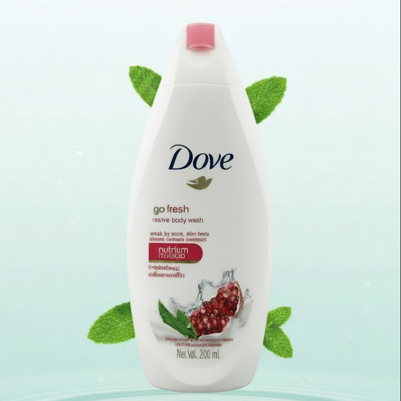 Dove, Go fresh, revive pomegranate, nutrium moisture body wash, 200ml