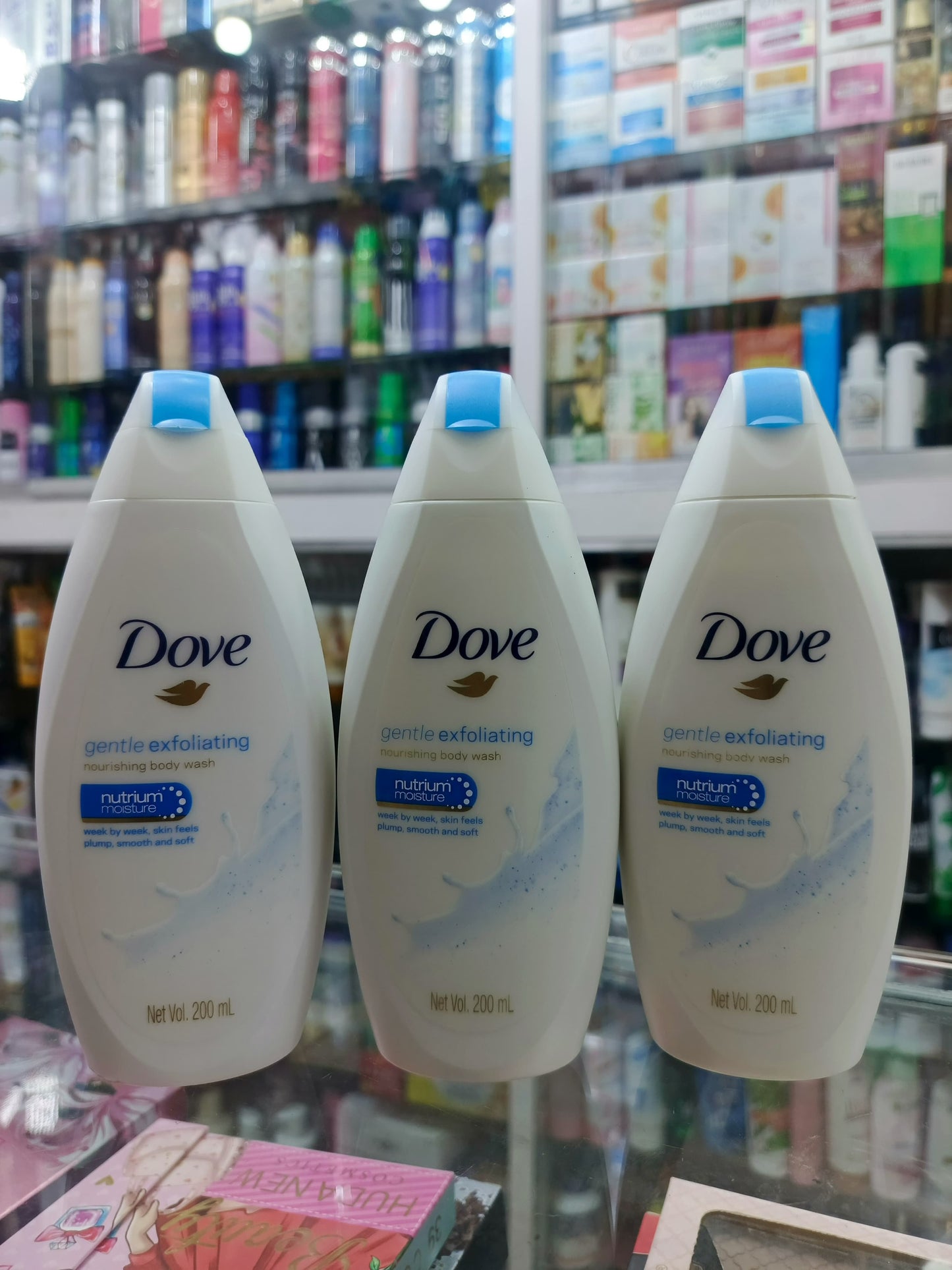 Dove, Gentle exfoliating body wash, 200ml