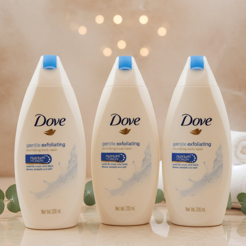 Dove, Gentle exfoliating body wash, 200ml