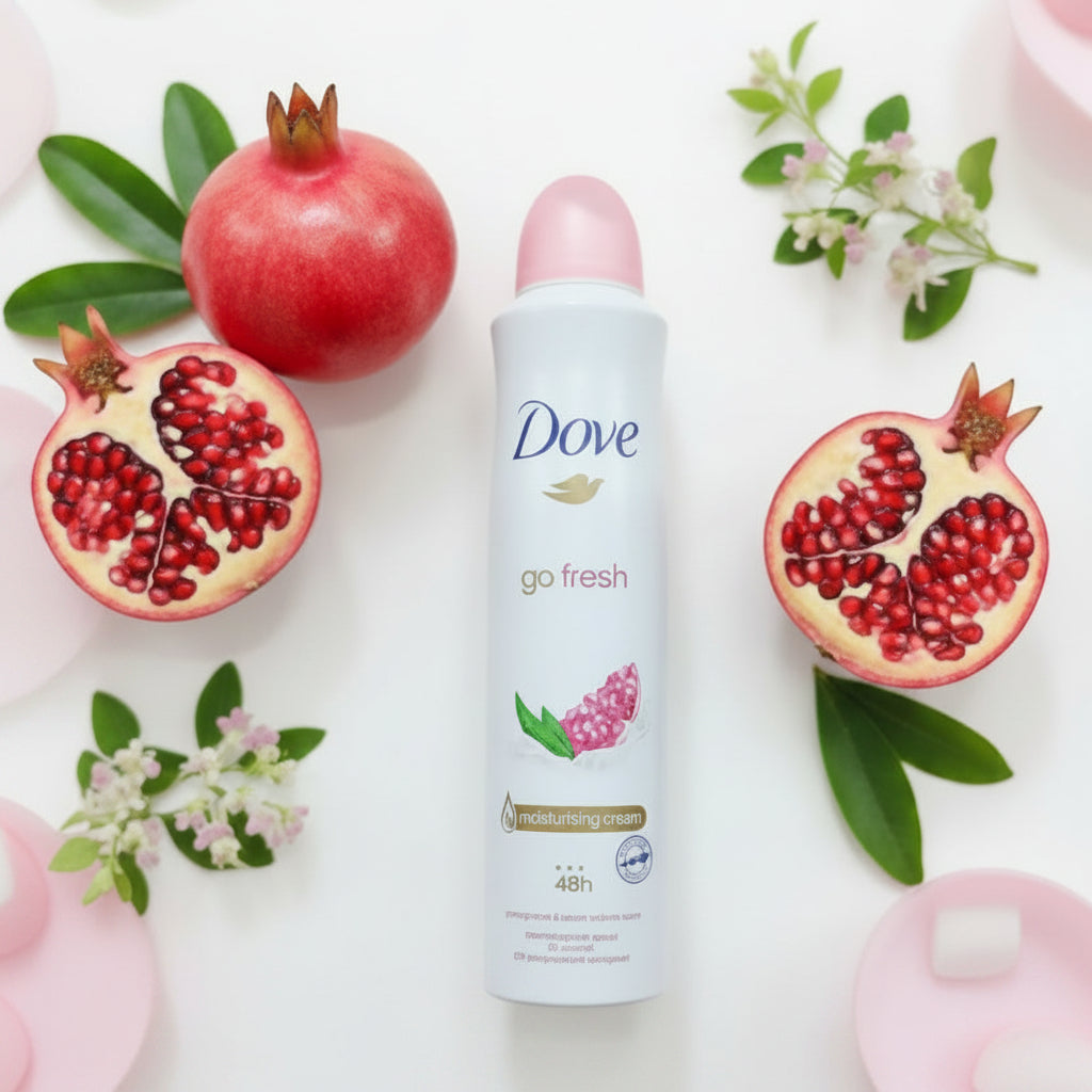 Dove, Go fresh, Pomegranate deodrant body spray, 250ml