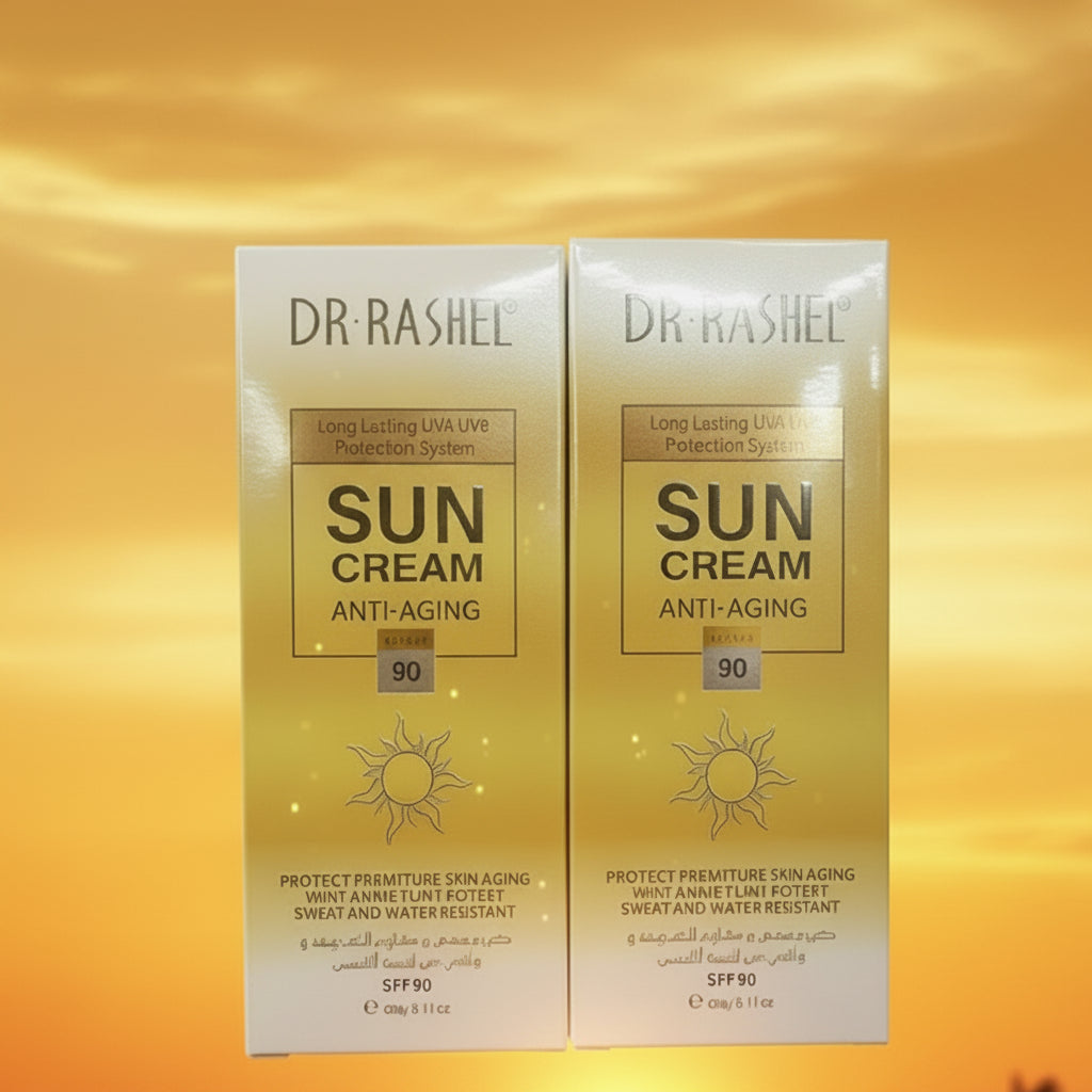 Dr-rashel, Anti-aging sun cream, sun block, sun screen, SPF-90, 60gm