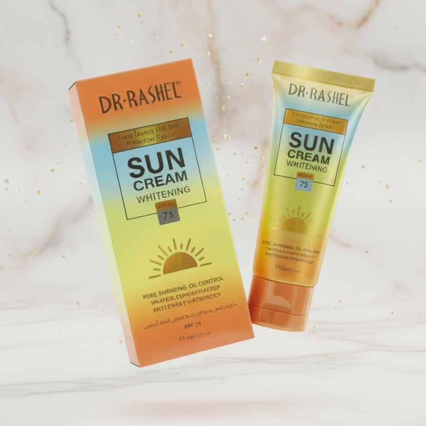 Dr-rashel, Whitening sun cream, sun block, sun screen, SPF-75, 60gm
