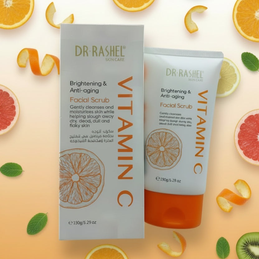 Dr-rashel, Vitamin C, brightening & anti-aging FACIAL SCRUB, 150gm