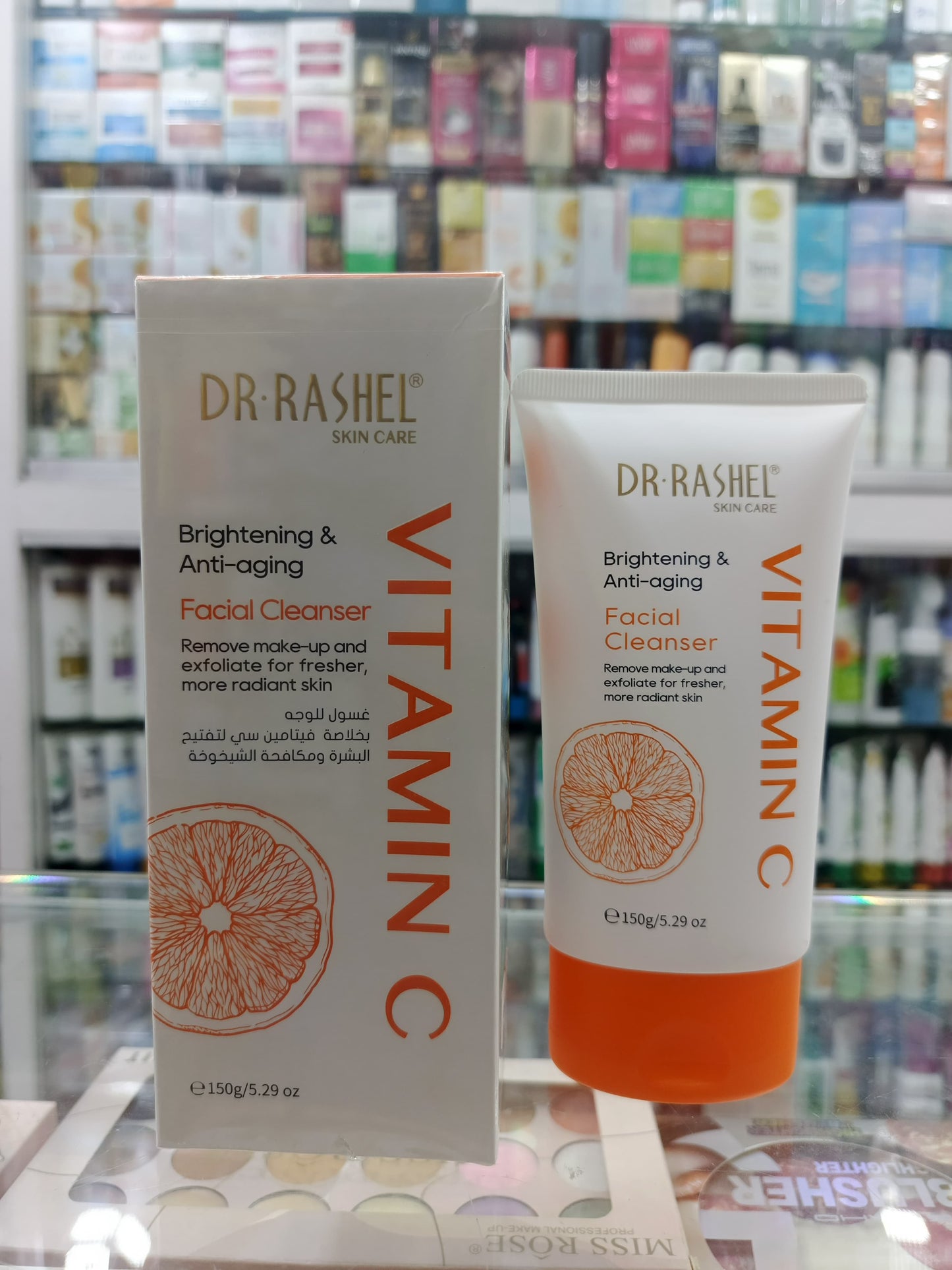 Dr-rashel, Vitamin C, brightening & anti-aging FACIAL CLEANSER, 150gm