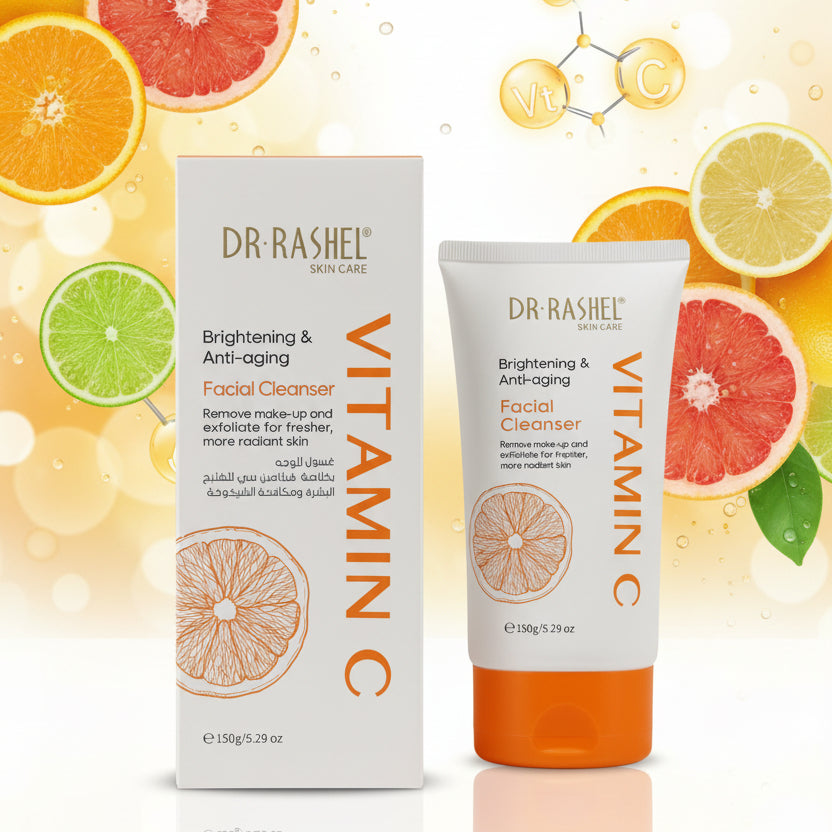 Dr-rashel, Vitamin C, brightening & anti-aging FACIAL CLEANSER, 150gm