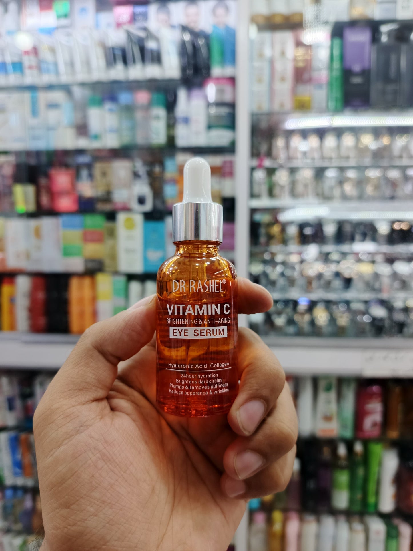 Dr-rashel, Vitamin C, brightening & anti-aging, Eye serum with hyaluronic acid & collagen, 30ml