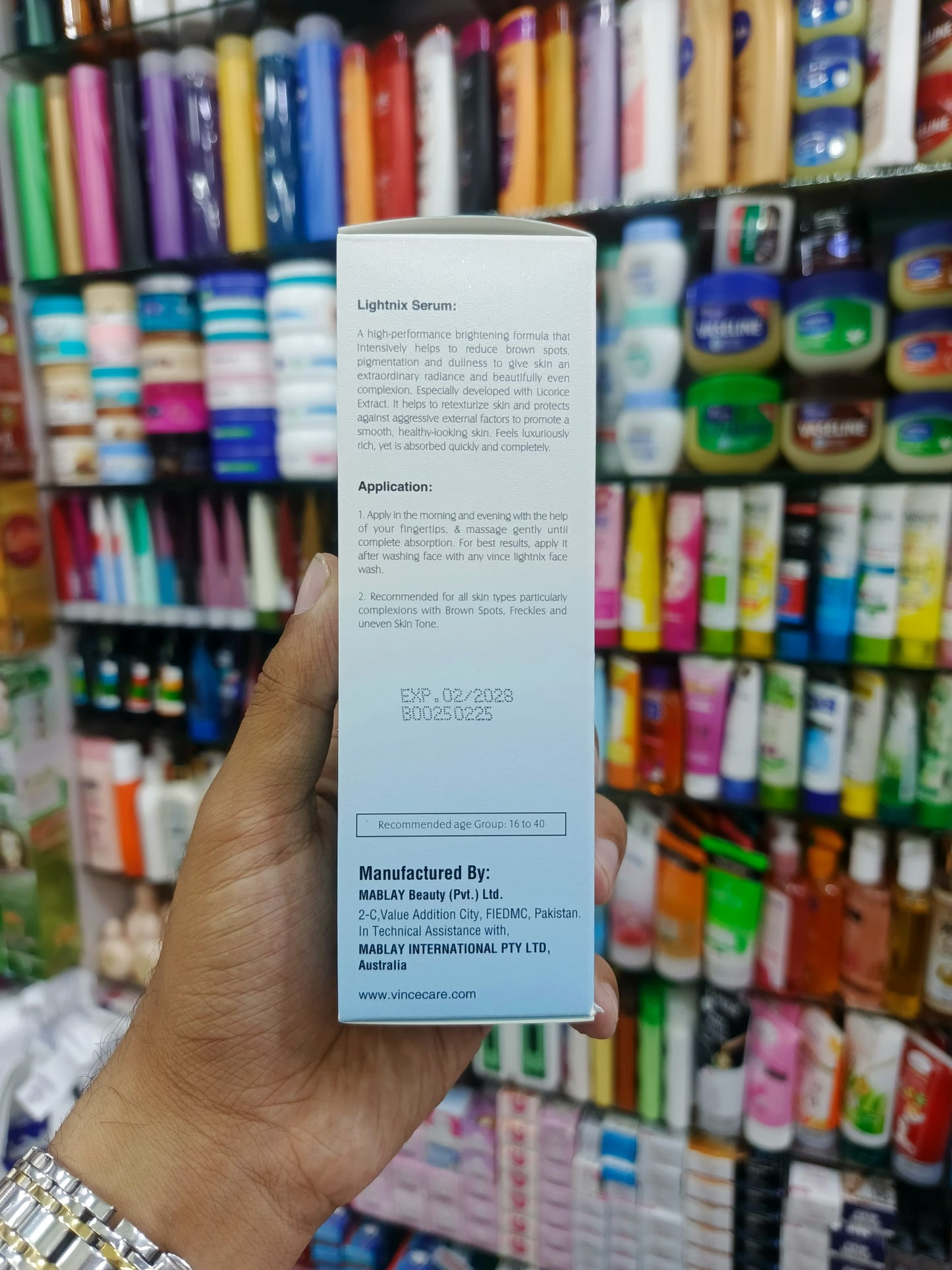 Vince, Extra lightening serum, for all skin types, 80ml