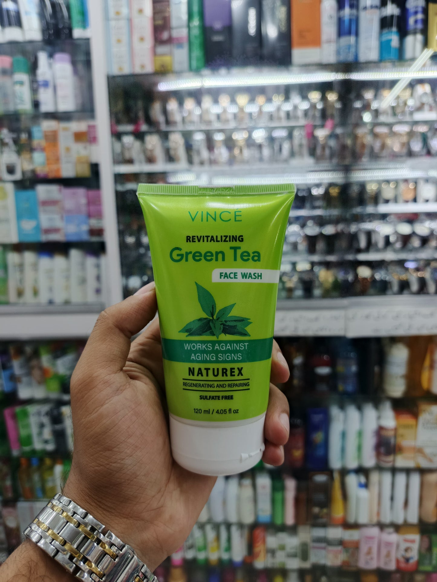 Vince, Green tea face wash, anti aging, 120ml