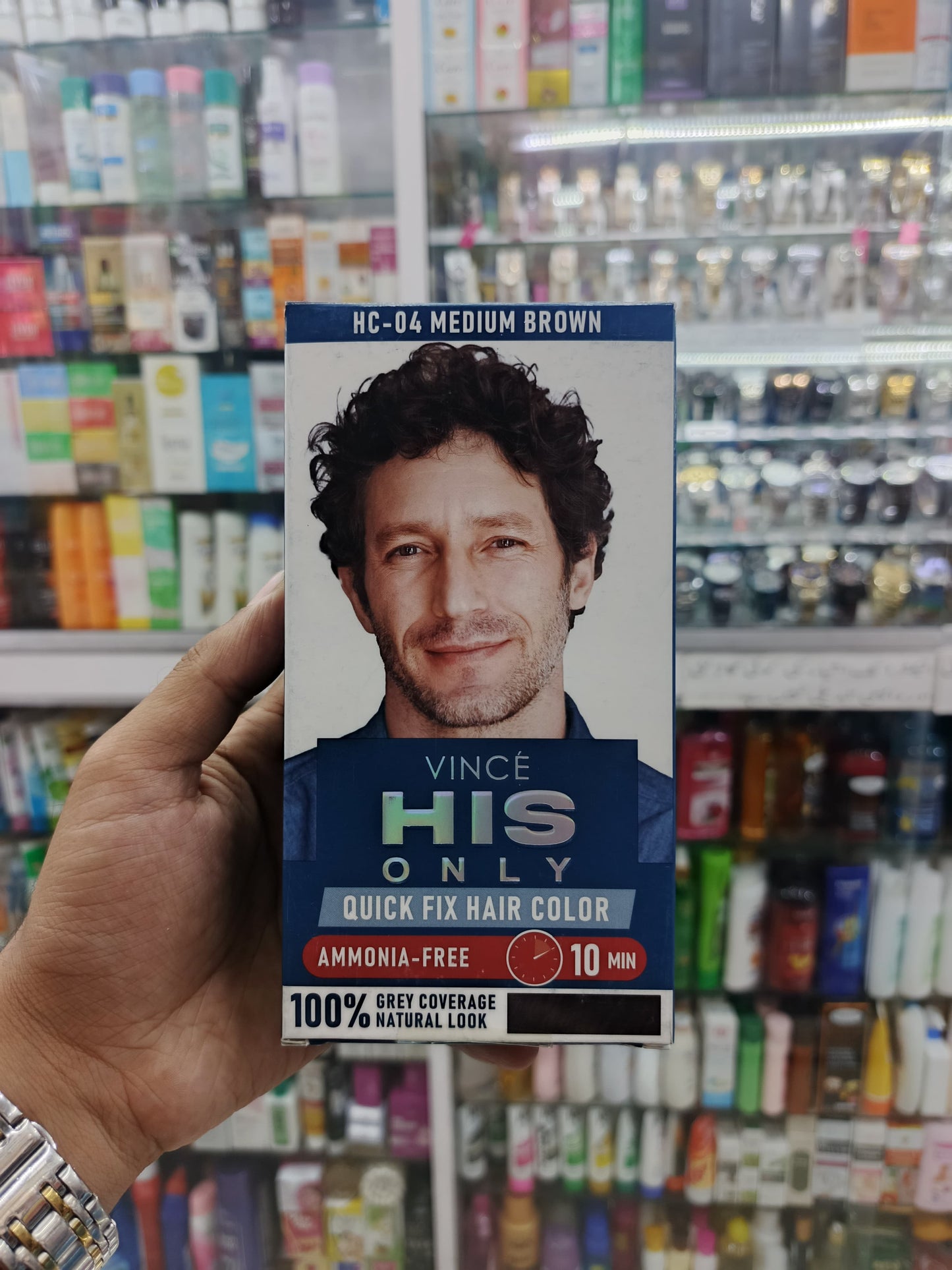 Vince, His only quick fix hair color, HC-04 MEDIUM BROWN