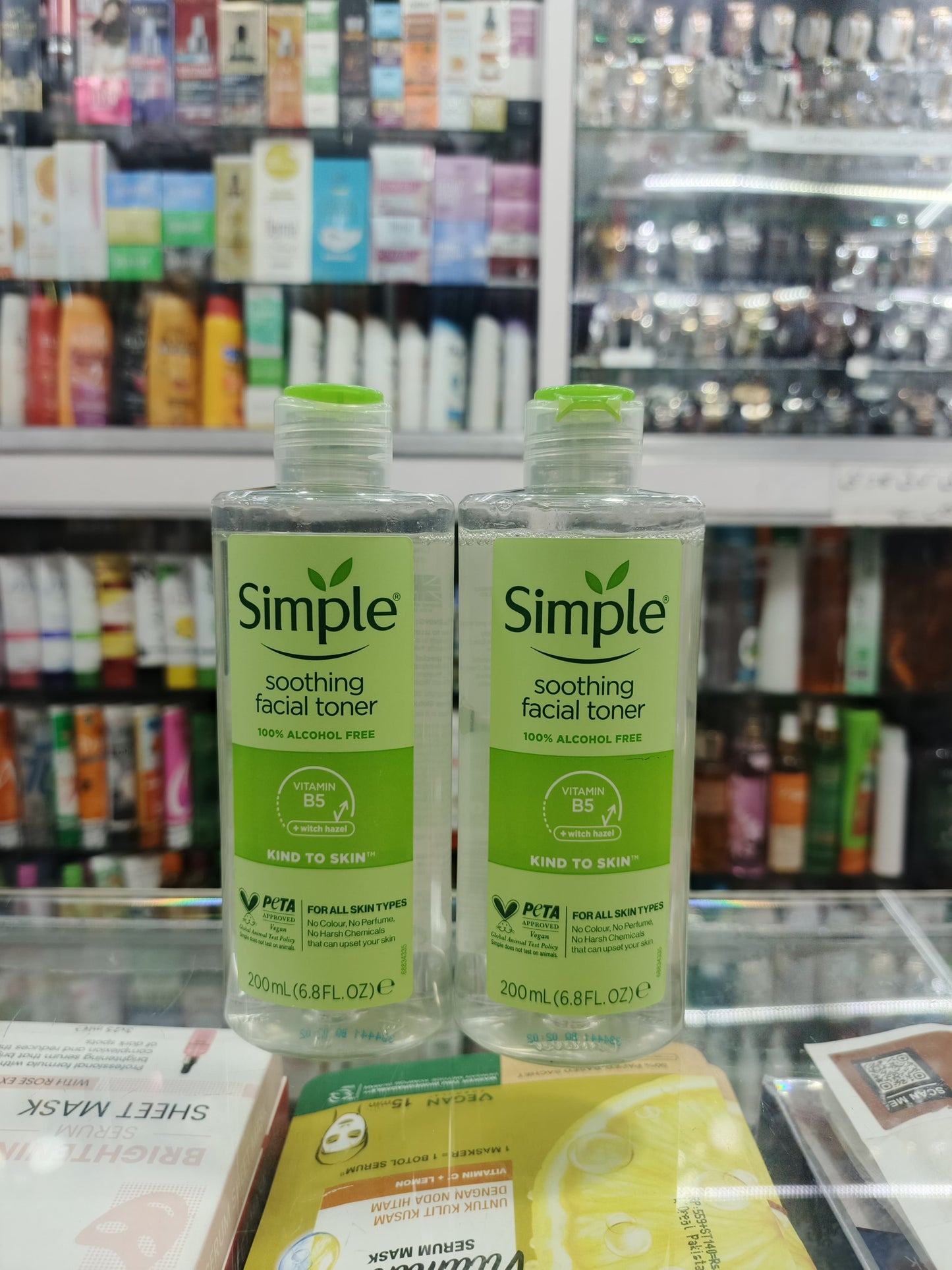 Simple, Facial toner,Vitamin B5+witch hazel, 200ml