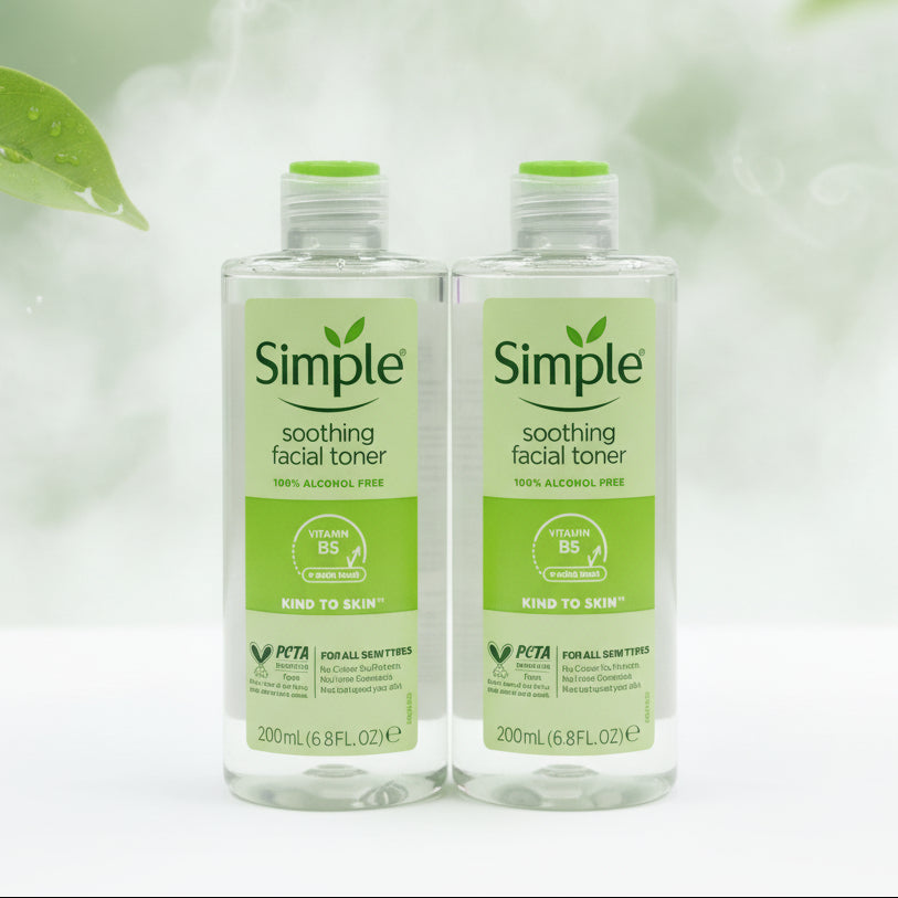 Simple, Facial toner,Vitamin B5+witch hazel, 200ml