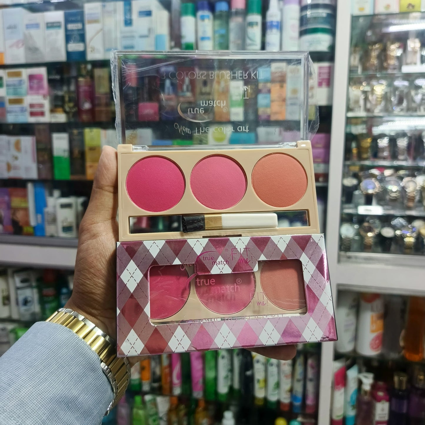 True match, fitme, 3 colors blusher palette, Item no: Y027-3