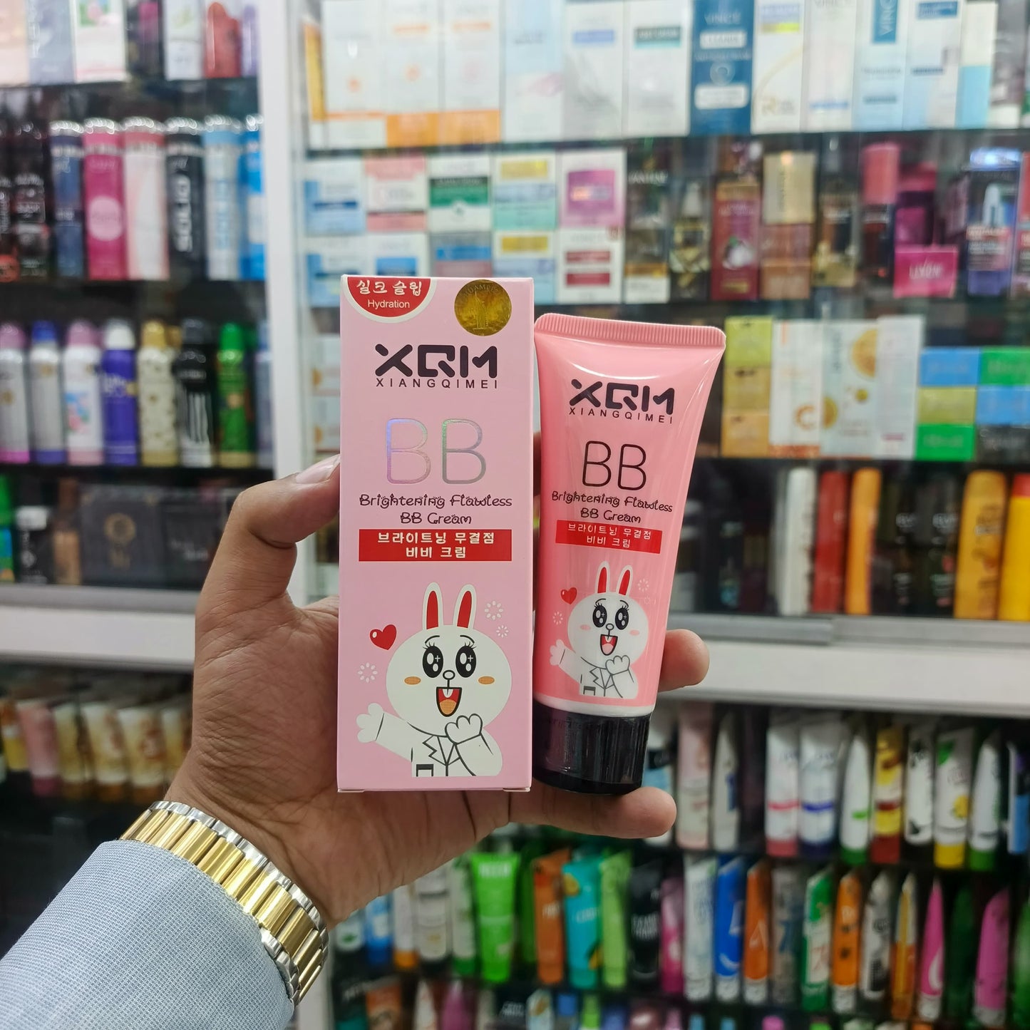 XQM BB Cream Baby Face Foundation Effect , rabbit, PINK