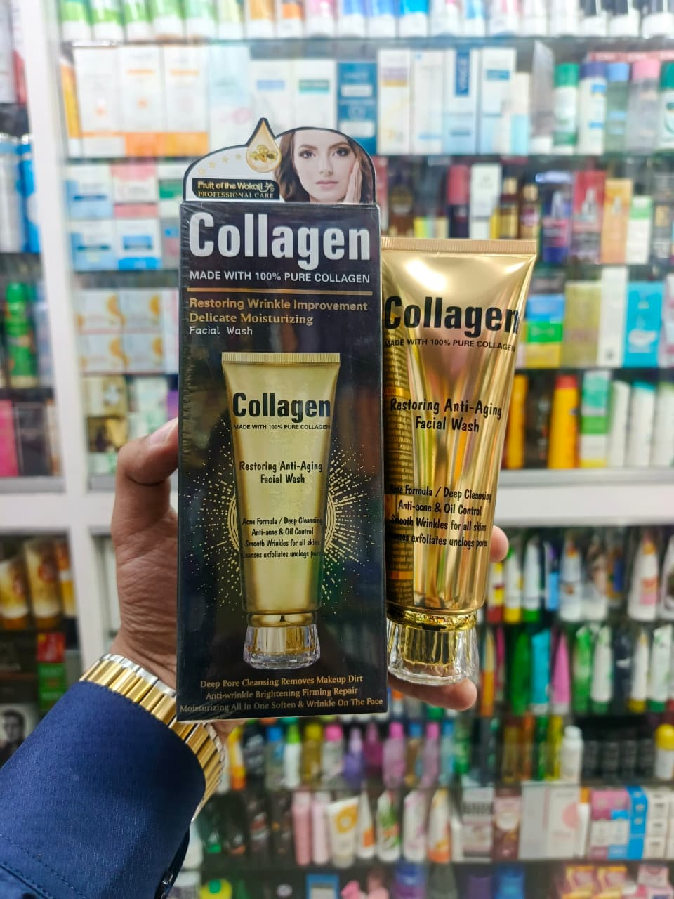 Fruit of wokali, Collagen face wash. facial wash. anti aging & wrinkle remover