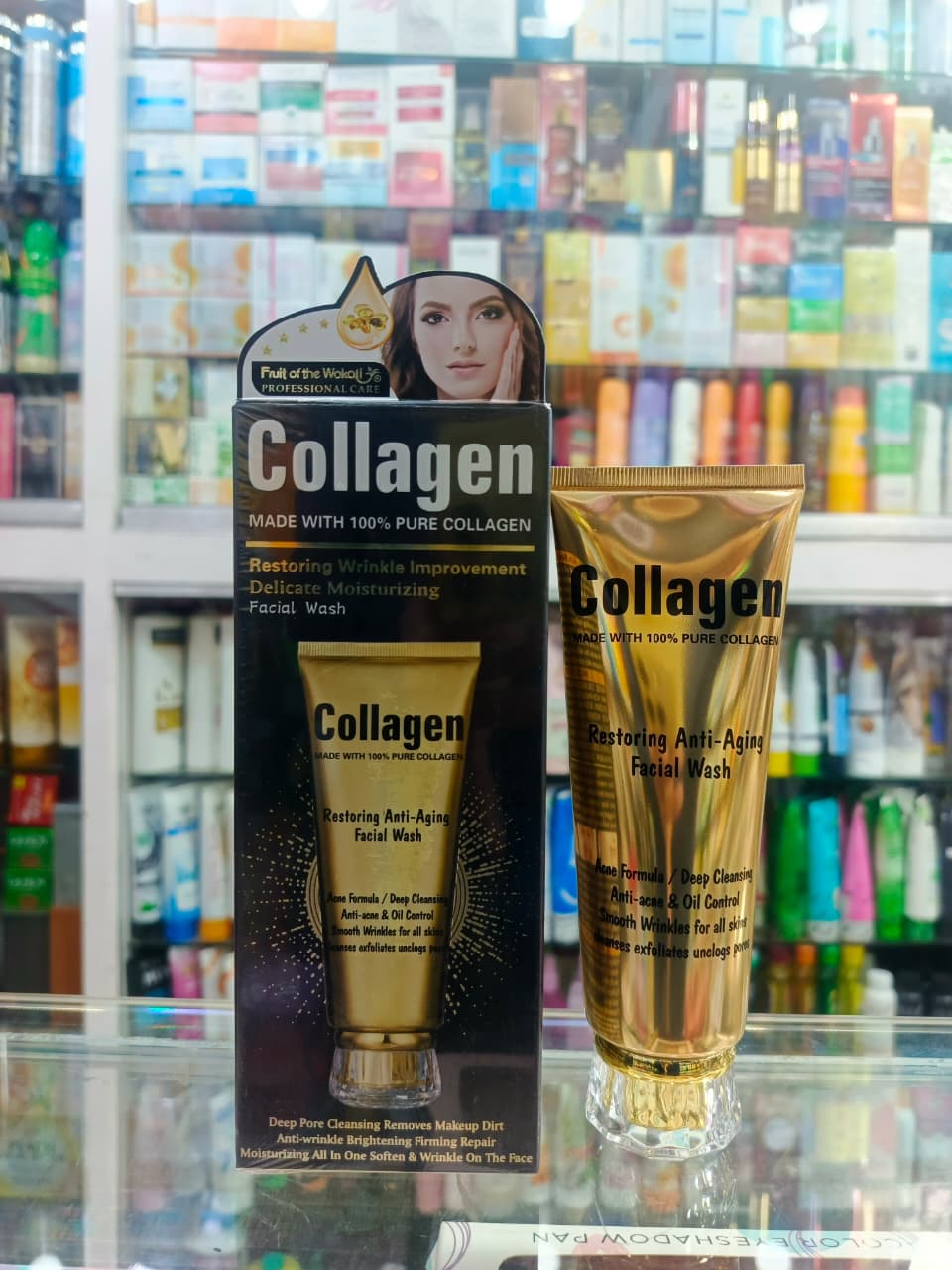Fruit of wokali, Collagen face wash. facial wash. anti aging & wrinkle remover