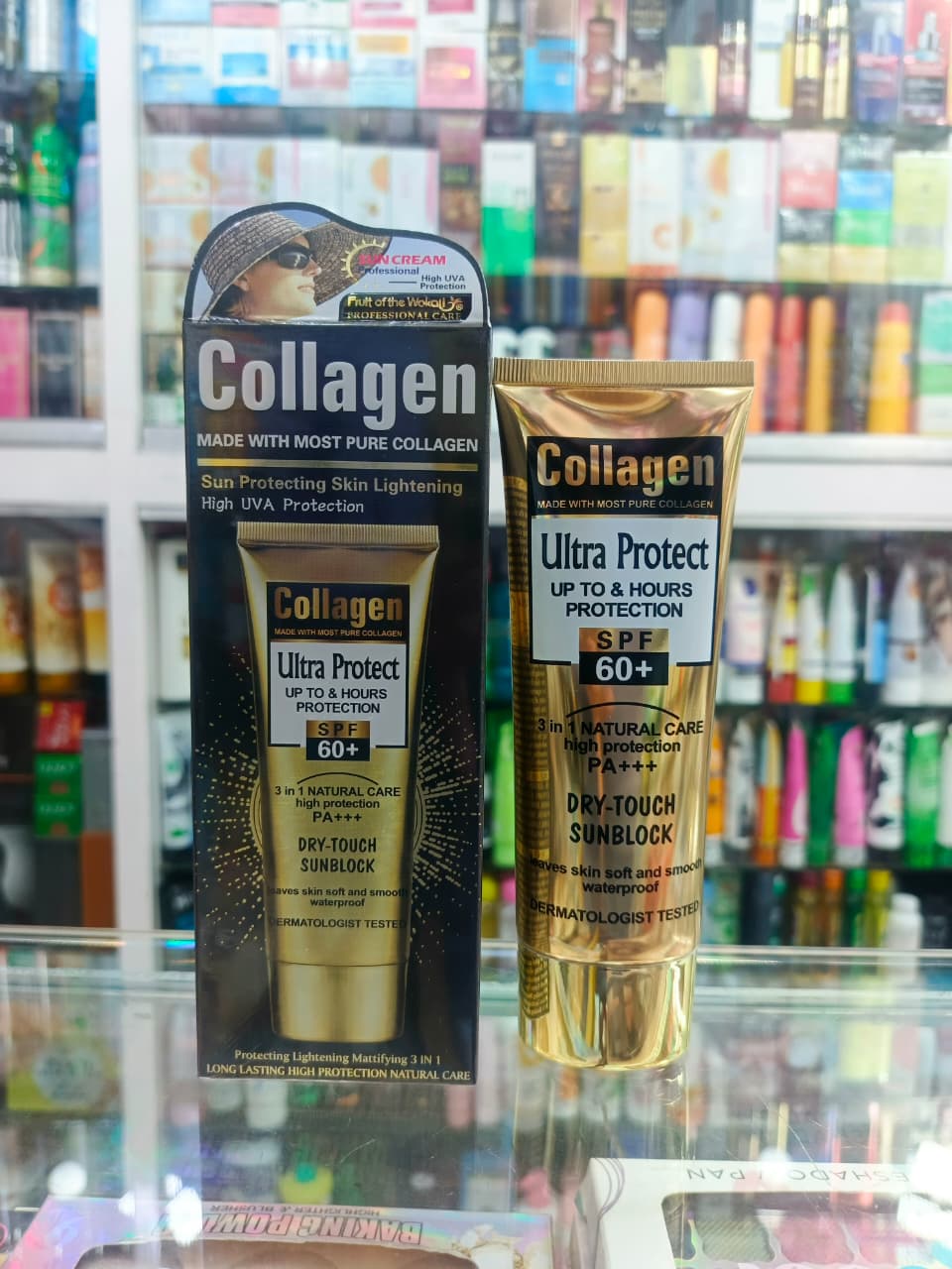 Fruit of wokali, Collagen ultra protect, dry touch sunblock, SPF-60