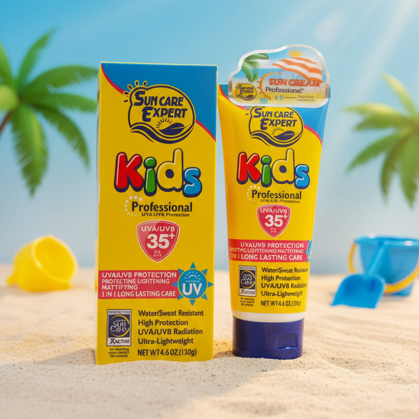 Fruit of wokali, Sun expert kids professional sunblock, SPF-35+, 130gm
