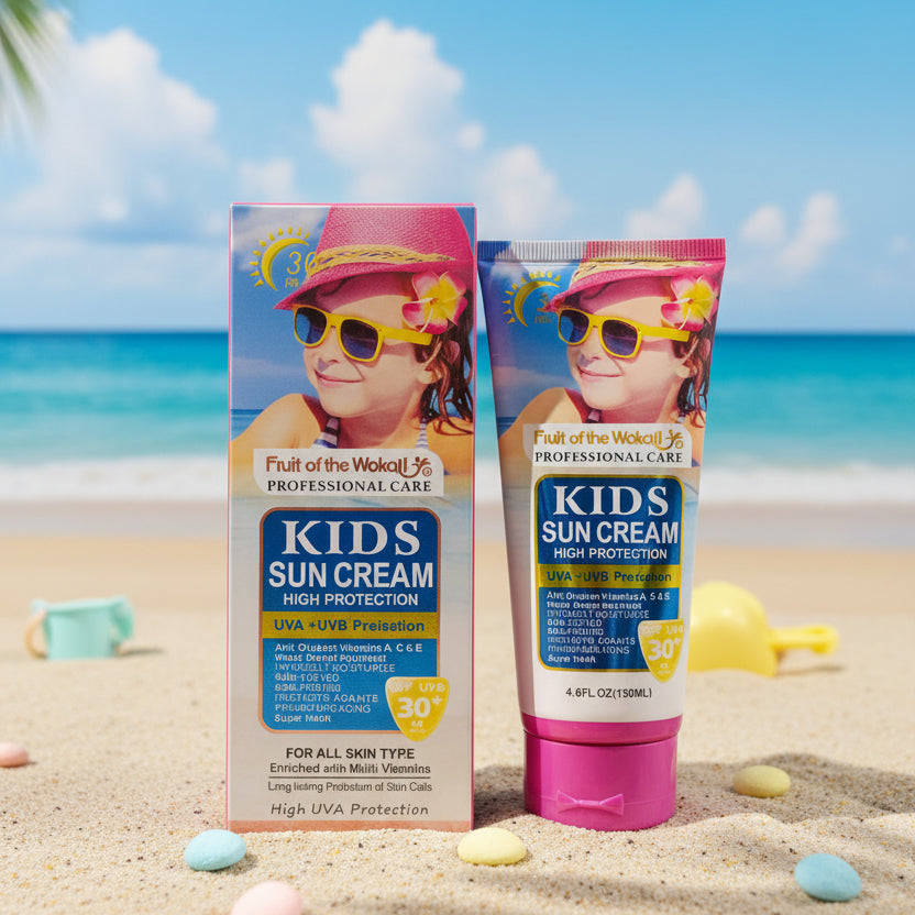 Fruit of wokali, Kids sunblock, cream high protection, SPF-30+