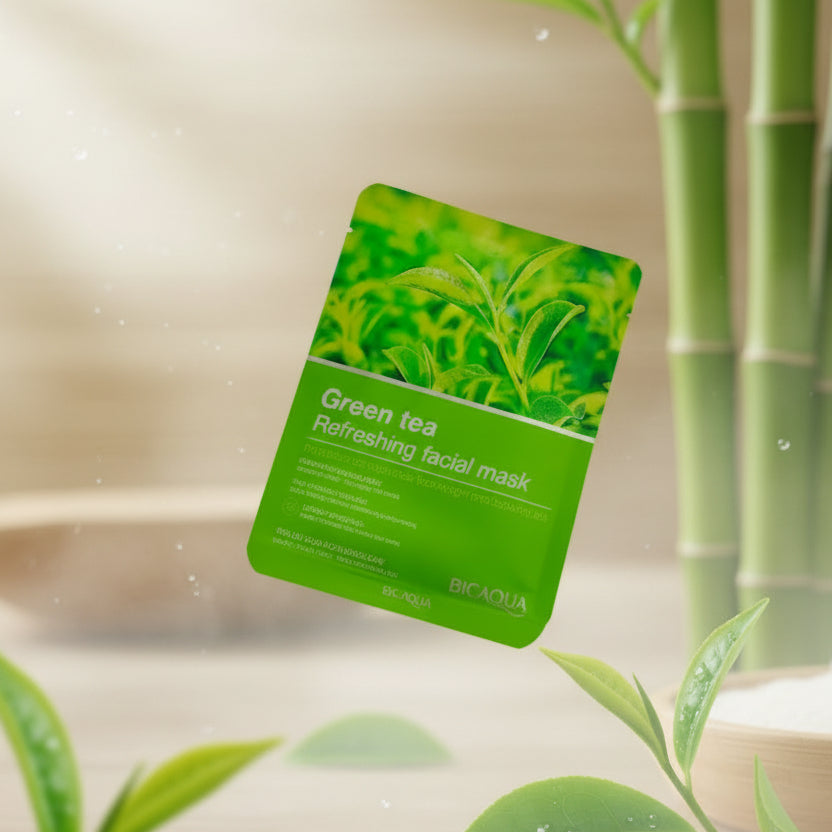 BIoaqua, Green tea face sheet mask